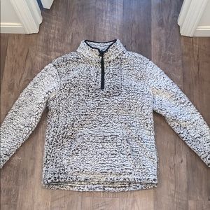 Pink quarter zip Sherpa